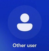 Windows 11 profile icon with the text Other user to show how to create a user account on Windows 11